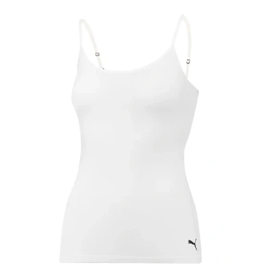 Image of Puma Camisole 1 PACK Undershirt, Women&#039;s, Size: Small, White