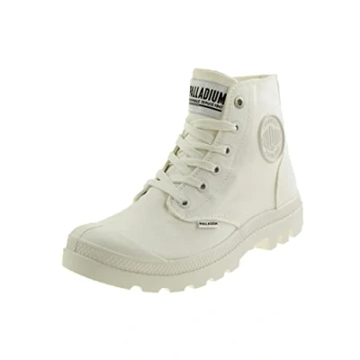 Image of Palladium MONO Chrome Unisex Laceup ankle boots, Size: 11, Star white Textile