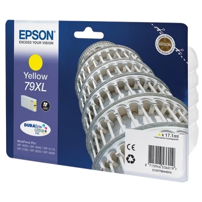 Image of Epson 79XL (T7904) high capacity yellow ink cartridge (original)