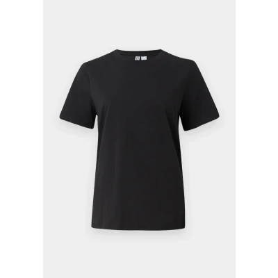 Image of Pieces Pcria Solid TEE Basic Tshirt, Women&#039;s, Size: XS, Black
