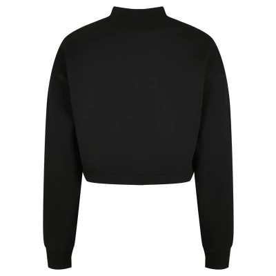 Image of Urban Classics Oversized HIGH NECK CREW Sweatshirt, Women&#039;s, Size: 4XL, Black