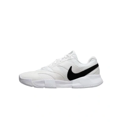Image of Nike Performance Court LITE 4 Multicourt tennis shoes, Men&#039;s, Size: 11, White/black/summit white Imitation leather/ textile