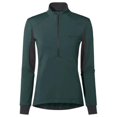 Image of Vaude Womens KURO Halfzip Cycling Jersey, Women&#039;s, Size: 12, Deep pond
