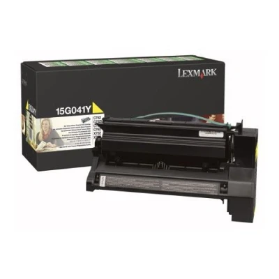 Image of C762dtn Lexmark 15G041Y yellow toner (original)