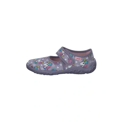 Image of Superfit Ankle strap ballet pumps for kids, Size: 5, Violett Textile
