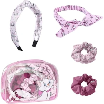 Image of CERDÁ LIFE&#039;S LITTLE MOMENTS Trousse de Toilette Transparente Marie des Aristochats avec Accessoires Pour Cheveux Licence Officielle Disney, Girls’ Travel Accessory Toiletry Kit, Multicolour,