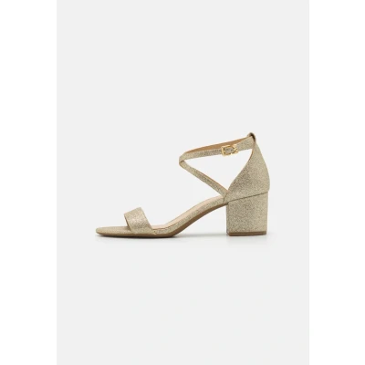 Image of Michael Kors Women&#039;s Serena Sandals, Pale Gold, 3.5 UK