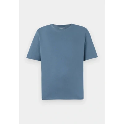 Image of JACK &amp; JONES Male T Shirt Plain Crew Neck Shirt, Oceanview, 3XL