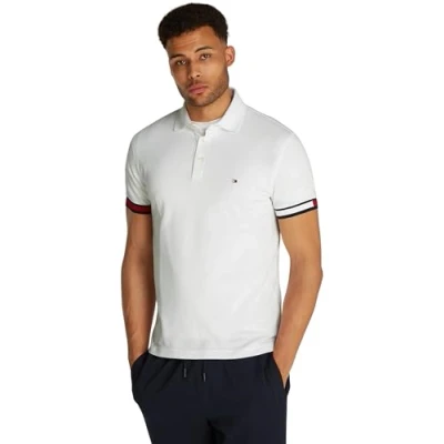 Image of Tommy Hilfiger Men&#039;s S/S Polo, White, L