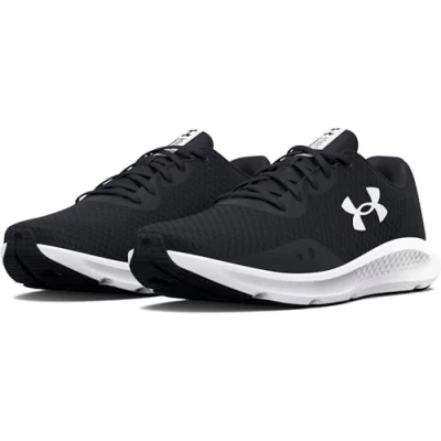 Image of Under Armour Charged Pursuit 3 Neutral running shoes, Women&#039;s, Size: 5, Black/white Textile/synthetics