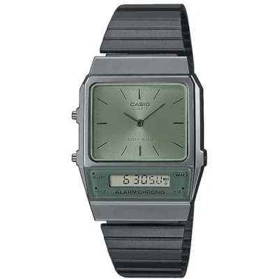 Image of Casio Unisex Digital watch, Size: One Size, Gunmetal/green