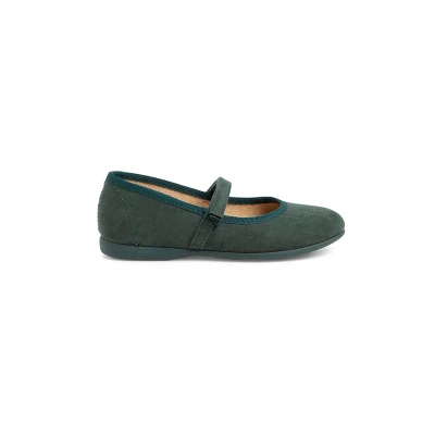 Image of Pisamonas Ankle strap ballet pumps for kids, Size: 11K, Verde Textile/synthetics