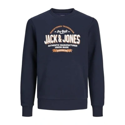 Image of JACK &amp; JONES Boy Sweatshirt Logo Mini, Blazer navy, 122
