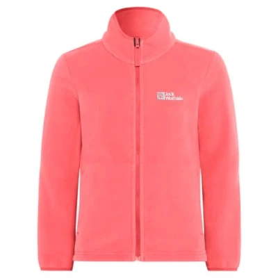 Image of Jack Wolfskin Taunus Unisex Fleece jacket for kids, Size: 5 6y, Sunset coral