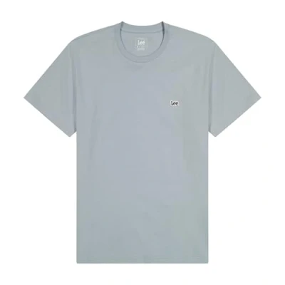 Image of Lee Patch LOGO TEE Basic Tshirt, Men&#039;s, Size: Medium, Concrete gray
