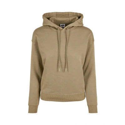 Image of Urban Classics Ladies Hoody Hoodie, Women&#039;s, Size: XS, Khaki