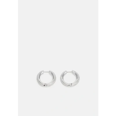 Image of Swarovski Dextera HOOP Earrings, Women&#039;s, Size: One Size, White