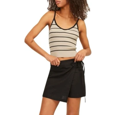 Image of JJXX SL RIB JRS Top, Women&#039;s, Size: Medium, Oatmeal