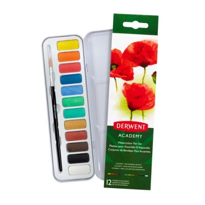 Image of Derwent Color Academy Watercolor Buckets (Box of 12)