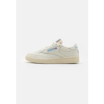 Image of Reebok Classic CLUB C 85 Vintage Trainers, Size: 2.5, Chalk/alabasterter/essential blue Leather