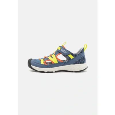 Image of Keen Motozoa Youth Unisex Walking sandals for kids, Size: 3, Blue Imitation leather/ textile