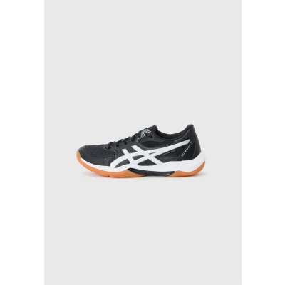 Image of Asics Gelrocket 12 Volleyball shoes, Men&#039;s, Size: 7.5, Black/white shoes
