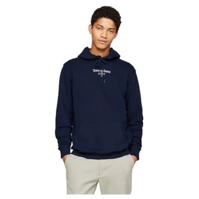 Image of Tommy Jeans Entry Graphic Hoodie Sweatshirt, Men&#039;s, Size: 34, Dark night navy