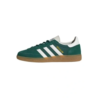 Image of adidas Originals Handball Spezial Unisex Trainers, Size: 11, Collegiate green cloud white chalk Leather and textile