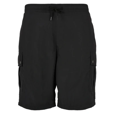 Image of Urban Classics Nylon Cargo Shorts Shorts, Men&#039;s, Size: 3XL, Black