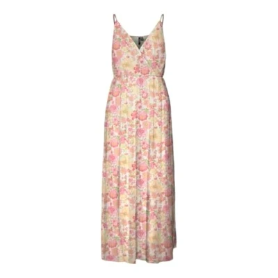 Image of Vero Moda Vmsmilla Singlet WRAP Ankle Dress Maxi dress, Women&#039;s, Size: XL, Birch