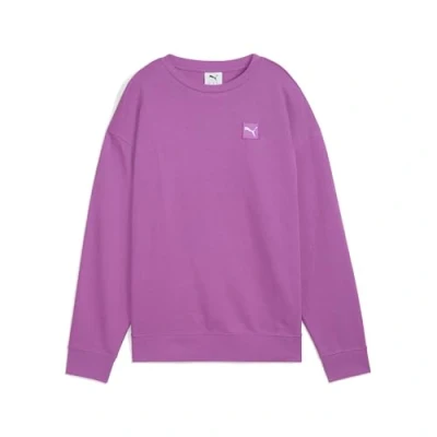 Image of Puma Bequemer Crewneck Sweatshirt, Women&#039;s, Size: Small, Wild berry