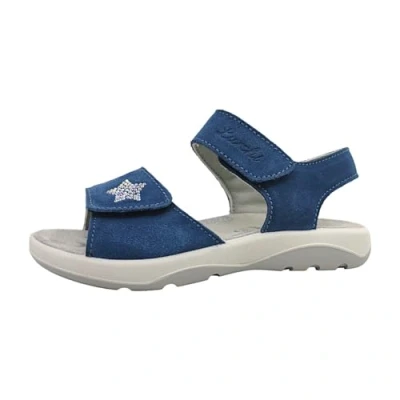 Image of Lurchi Freda Sandals for kids, Size: 4.5, Jeans Suede
