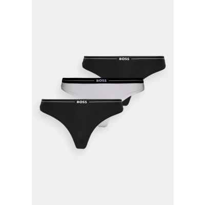 Image of BOSS Thong 3 PACK Thong, Women&#039;s, Size: Medium, Open white