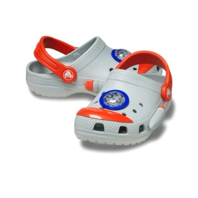 Image of Crocs Classic Rocket SHIP Unisex Mules for kids, Size: 7K, Mirage Synthetics