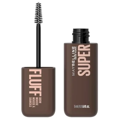 Image of Maybelline New York Superfluff Brow Mousse Soft Full Brows All Day Wear Airy Volumizing 5g (Various Shades) Deep Brown