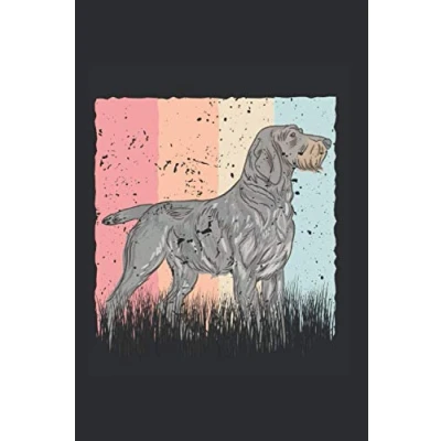 Image of Deutsch Drahthaar Notizbuch: Vintage Jagdhund Hund / 6x9 Zoll 120 linierte Seiten