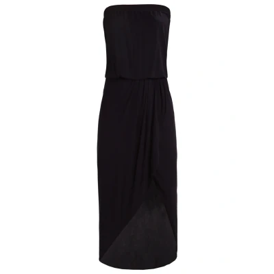 Image of Urban Classics Curvy Ladies Viscose Bandeau Dress Maxi dress, Women&#039;s, Size: 3XL, Black