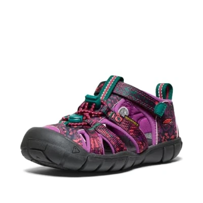 Image of Keen Seacamp Walking sandals for kids, Size: 6, Green Synthetics/textile