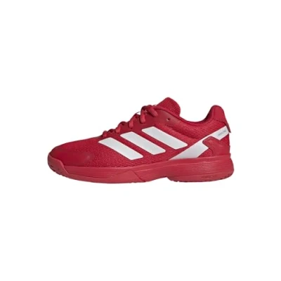 Image of adidas Performance Ubersonic Multicourt tennis shoes lucid red metalic for kids, Size: 5.5,