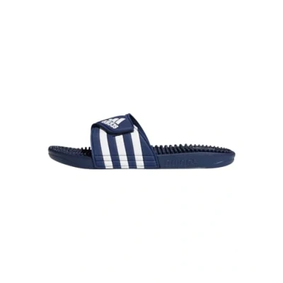Image of adidas Performance Badesandale Adissage Pool slides, Size: 13, Dark blue/footwear white Synthetics