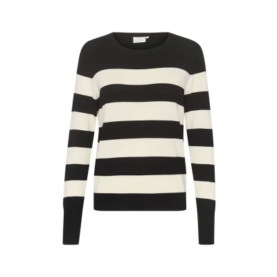 Image of Kaffe Jumper Black turtledove stripe, Women&#039;s, Size: 12, stripe
