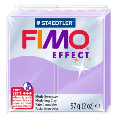 Image of STAEDTLER 8020 605 FIMO Soft Oven Hardening Polymer Modelling Clay Pastel Lilac (1 x 57g Block)
