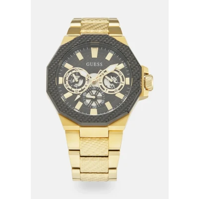 Image of Guess INDY Watch, Men&#039;s, Size: One Size, Black sunray