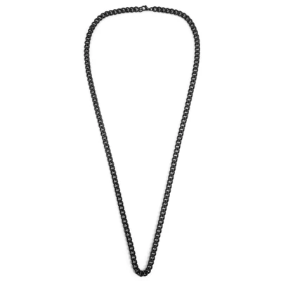 Image of Akitsune Fibra Necklace, Men&#039;s, Size: 50, Matte black