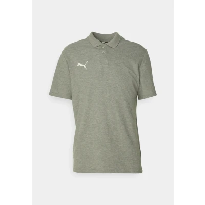 Image of Puma Teamgoal Casuals Polo shirt, Men&#039;s, Size: Large, Medium gray heather/white