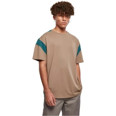 Image of Urban Classics Active Print Tshirt, Men&#039;s, Size: 5XL, Darkkhaki teal