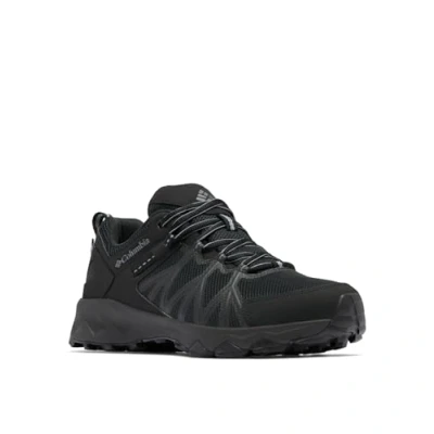 Image of Columbia Men&#039;s Peakfreak 2 Outdry Waterproof Low Rise Trekking and Hiking Shoes, Black Shark, 12 UK