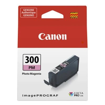 Image of Canon PFI 300PM photo magenta ink cartridge (original Canon)
