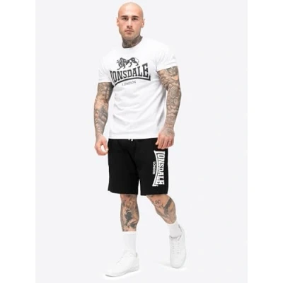 Image of Lonsdale Men&#039;s T Shirt &amp; Shorts Set, Regular Fit, MAIR, White/Black, M