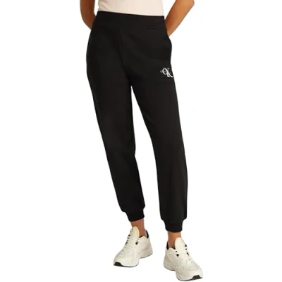 Image of Calvin Klein Jeans Monologo JOG PANT Tracksuit bottoms, Women&#039;s, Size: XL, Black